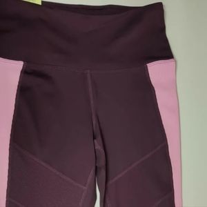 Tangerine Ladies Active Rib Legging Port/Rose  New with Tags